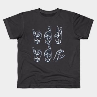 IDK and IDC - American Sign Language Kids T-Shirt